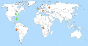 carte du monde cp